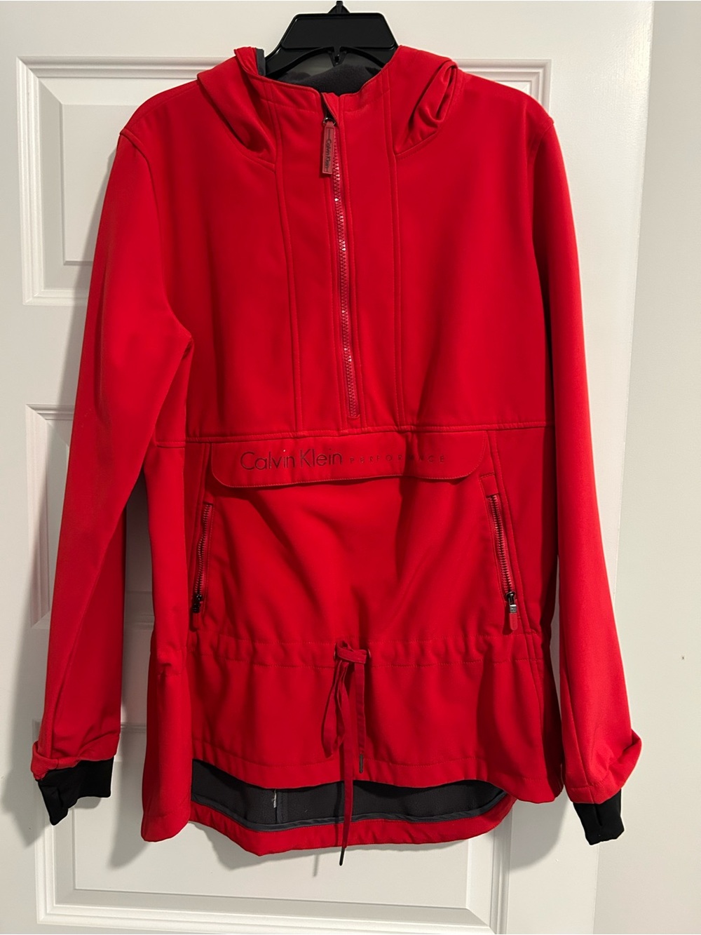 Calvin Klein Kids Red Hooded Anorak Jacket
